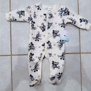Disney Mickey Mouse Baby Footie/onesie - 0-3 M